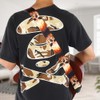 Leather Shoulder Strap Guitar Parts Flame‑Skull‑Pattern Print‑Type Adjustable Length