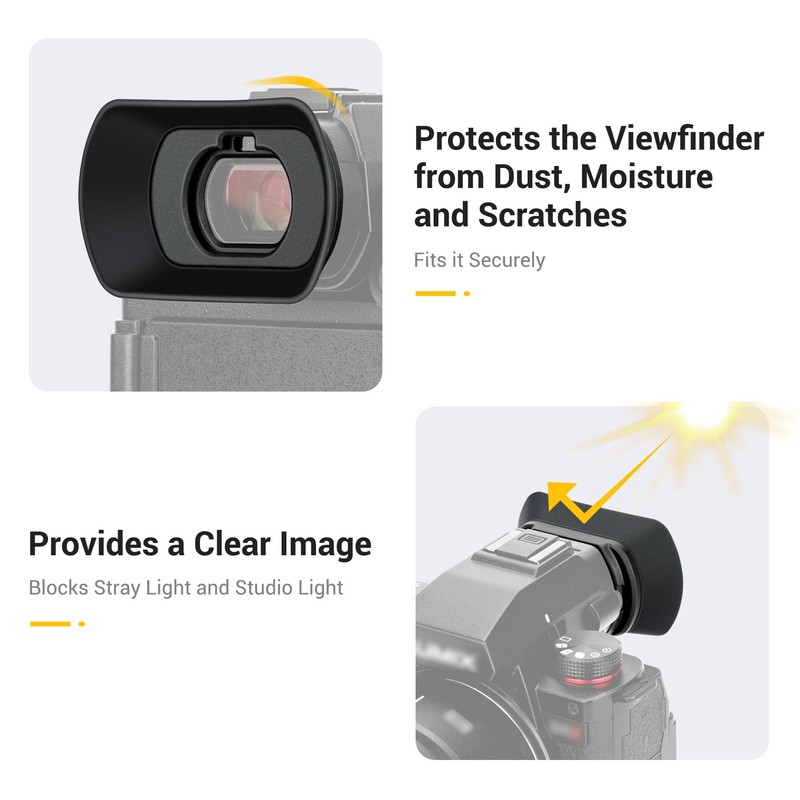 KIWIFOTOS Camera Extended Eyecup Eyepiece Compatible with Panasonic Lumix S5