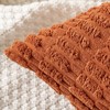 MIULEE Pack of 2 Corduroy Square Cushion Cover Caramel 40x40