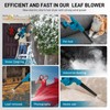 Cordless Leaf Blower TBVECHI Electric Leaf Blower with Battery &