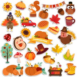 Window Clings Stickers for Kids Window Gel Clings Decals Thick Gel Clings Toddlers and Adults Classroom Home Nursery Airplane Birthday Party Supplies (Fall)