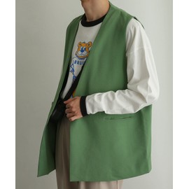 Sense of Place AA26-17A008 Men's Double Tailored Vest, green