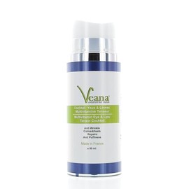 Eye & Lip Tensor Cocktail (80 ml) 2-in-1 Combination with Hyaluronic and Collagen Against Wrinkles and Wrinkles Around Eyes and Lips - Eight Active Ingredients in One Product