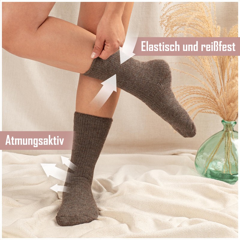MOUNTREX® Alpaca socks, wool socks for men and women, winter