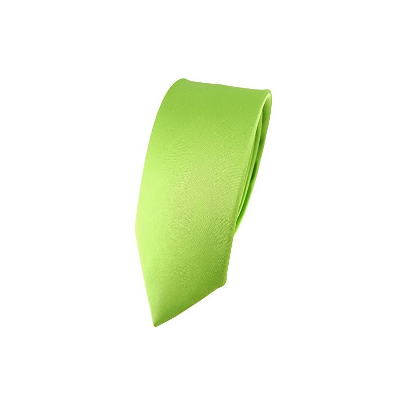 Slim TigerTie Satin Plain Colour Silk Tie in different colours