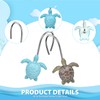 Quimoy Turtle Shower Curtain Hooks, 12PCS Shower Curtain Rings