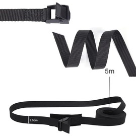 TOMVAES Lashing Straps, 5 M x 25 MM Adjustable Ratchet Tension Strap with Cam Buckles, Secure Tie Down Straps for Bike Motorcycle Truck Kayaks 4 Packs