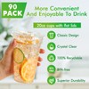 Lilymicky [90 Sets] 20oz Clear Plastic Cups With Flat Lids,