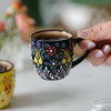 Ceramic Espresso Cups Set of 2, Cute Tea cups, 5.5