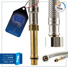 Connecting Hose M8 x 1 Long 3/8 Inch Coupling Nut x 500 mm