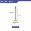 sourcing map 20 Pcs Small Tiny Nails 2.8mmx30mm(DXL) Tiny Brass