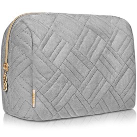 BOACAY Large Makeup Bag, Travel Cosmetic Pouch for Women, Girls & Kids, Make up Bag & Organiser for Purse, Portable Case for Toiletries, Brushes