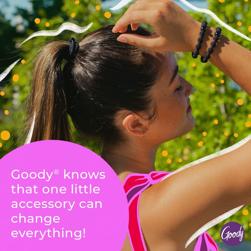 Goody Ouchless Hair Elastics – No Pull, No Breakage, Tangle-Free
