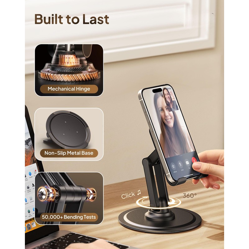 COOPER 360° Stand, Rotating Cell Phone Stand for Desk |