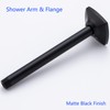 SWHYGER 8 Inch Ceiling Mount Shower Arm and Flange,Straight Arm