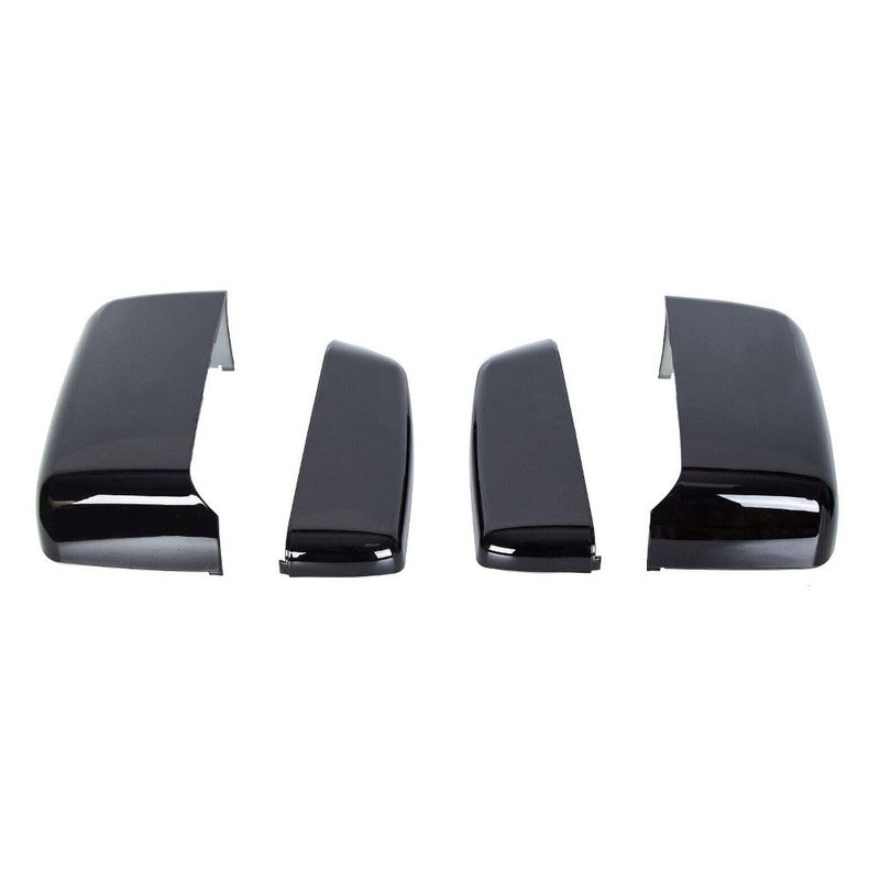YUOQDKE Gloss Black Tow Mirror Cap Cover 4 X Covers