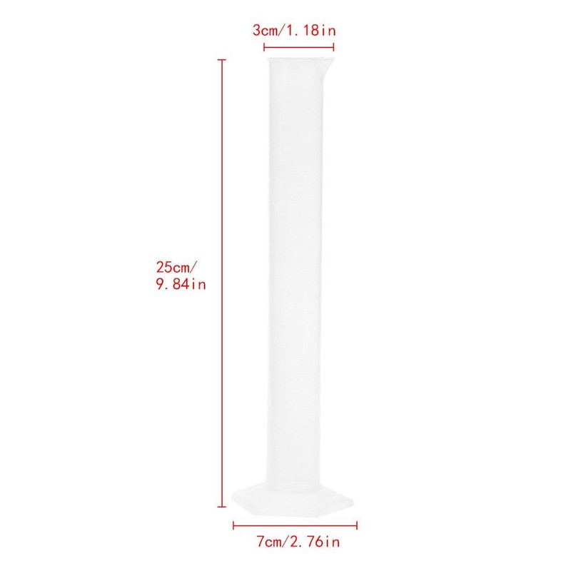 Hydrometer Test Tube, Plastic Graduated Cylinder, 100ml Hydrometer Test Tube