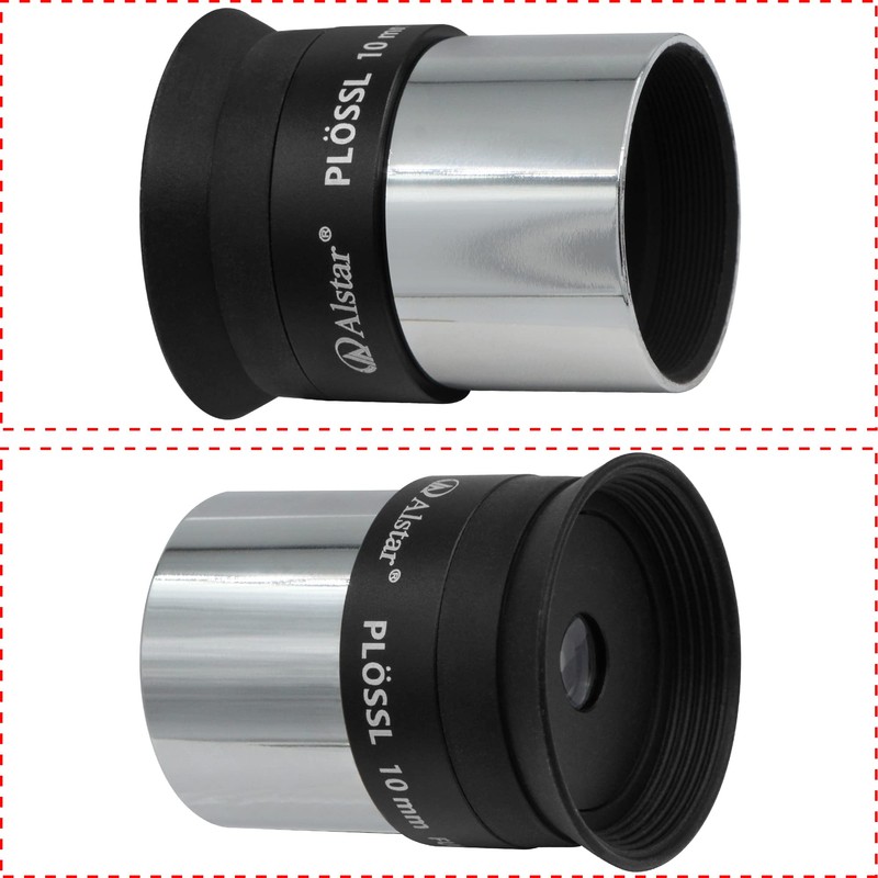 Alstar 1.25" 10mm Plossl Telescope Eyepiece - 4-Element Plossl Design