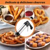 Churro Maker Machine, Stainless Steel Churros Gun Kit with 8