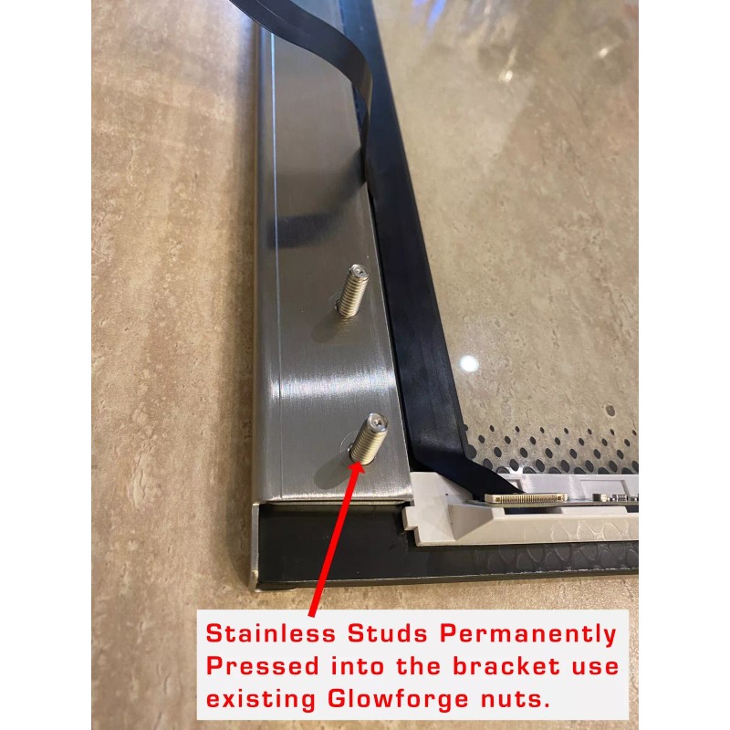 Glowforge New GLOWFORGE Aftermarket LID Hinge Repair Bracket, All Metal