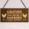 RED OCEAN Novelty Chicken Sign Funny Coop Hen House Plaque