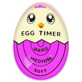 Lasubst Egg Timer for Boiling Eggs That Changes Color When Done, Purple