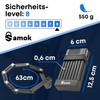 Samok® Bicycle Lock Folding Lock 63 cm with Bracket (Lightweight