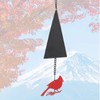 Wind Bell Hanging Decoration Iron Rust Proof Geometric Bird Bell