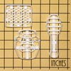 Set of 3 Honey cookie cutters (Designs: Cut Comb, Honey