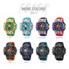 findtime Colourful Watches Men's 5ATM Waterproof Digital Watch with Double