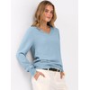 ANRABESS Womens Long Sleeve V Neck Sweaters 2025 Fall Casual