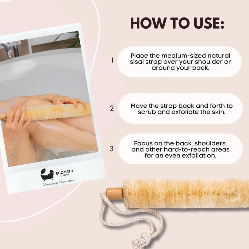 Eco Bath London Natural Sisal Body Strap - Premium Exfoliating
