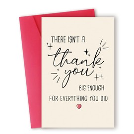 Funny Thank You Card, Thank You Card for Men Women, Thank You Gifts Card for Teacher Boss, Happy Appreciation Card for Him Her