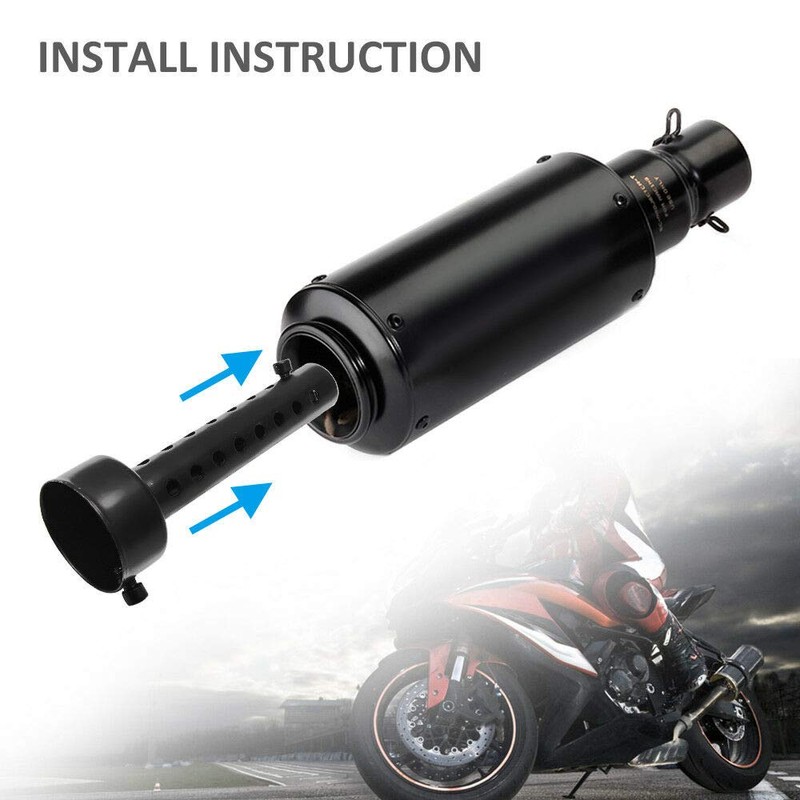Riloer 1 x Motorcycle Universal Exhaust Silencer DB Killer Exhaust