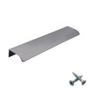 M4TEC Concealed Finger Pull Handles Metal Edge Design Modern Kitchen