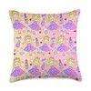 Gildel Design Fashion Doll Purple Lipstick Nail Polish Throw Pillow,