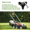 2 Pcs Universal Lawnmowers Handle Wing Nut And Bolt, triangle