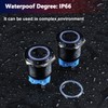 DMWD 2Pcs 22mm Momentary Metal Push Button Switch 12V-24V 1NO