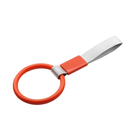 Holy Feather Tsurikawa Car Handle Strap - Drift in Style with JDM Accessories(Round: Orange/White)
