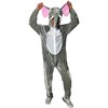 Foxxeo Grey Elephant Costume for Adults, Size: L