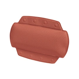 Spirella Cuscino per Vasca da Bagno Alaska Terracotta Rosso con 8 Ventose Antibatterico, Antiscivolo, Lavabile 23 x 32 cm, Made in Germany