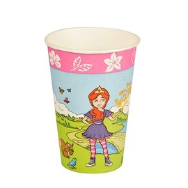 10 Paper Cups Wonderland/Children/Birthday 0.2L ø7 cm x Height 9.7 cm