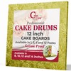 Cakebon Cake Boards Square - Sturdy 1/2 Inch Thick Drums