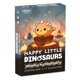 Asmodee: Happy Little Dinosaurs: Dangers on the Horizon, 8+ Years, 2-6 Players, Italian Edition