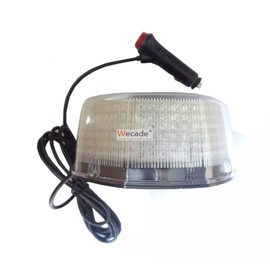 Wecade® NEW Bright 240 LED Truck Vehicle Car Roof Top Flash Strobe Emergency Warning Hazard Warning Light (Amber/White)