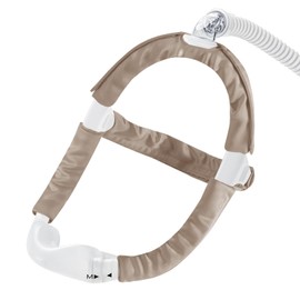 4 Pack Satin CPAP Strap Covers Soft, CPAP Hair Protector for Women, Comfort and Universal CPAP Mask Strap Covers fit CPAP Dreamwear Headgear Strap for Reducing Red Marks＆Hair Pulling (Golden Brown)