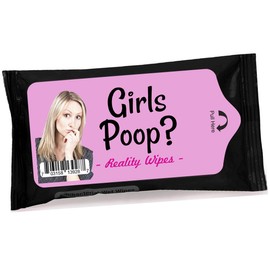 Girls Poop Wet Wipes - Weird Moist Wipes for Teens and Adults - Travel Size, Disposable, Hand Use Only
