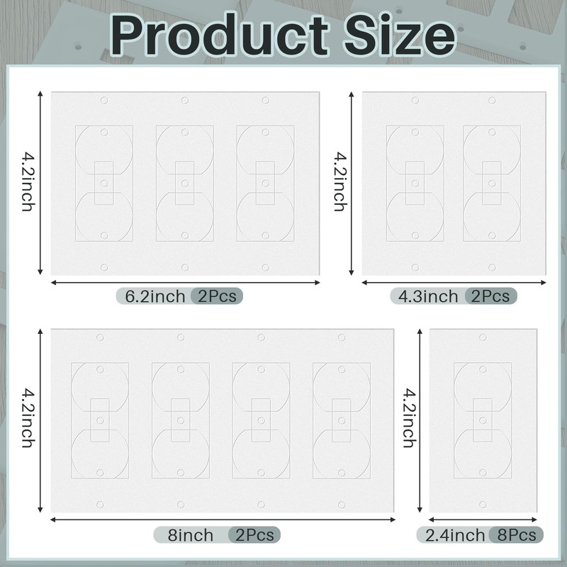 Tondiamo 43 Pcs Wall Plate Insulation and Draft Sealers Foam