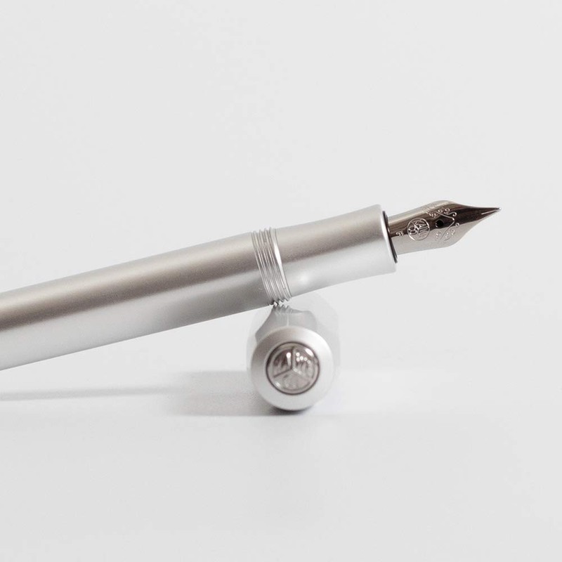 Kaweco AL Sport Fountain Pen Silver, Fine Nib Sport Octagonal