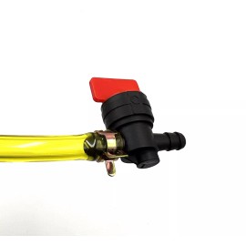 Kindza 7 Feet 1/4 inch ID Fuel Line Hose Kit with 10 Clamps for Briggs Kawasaki Kohler